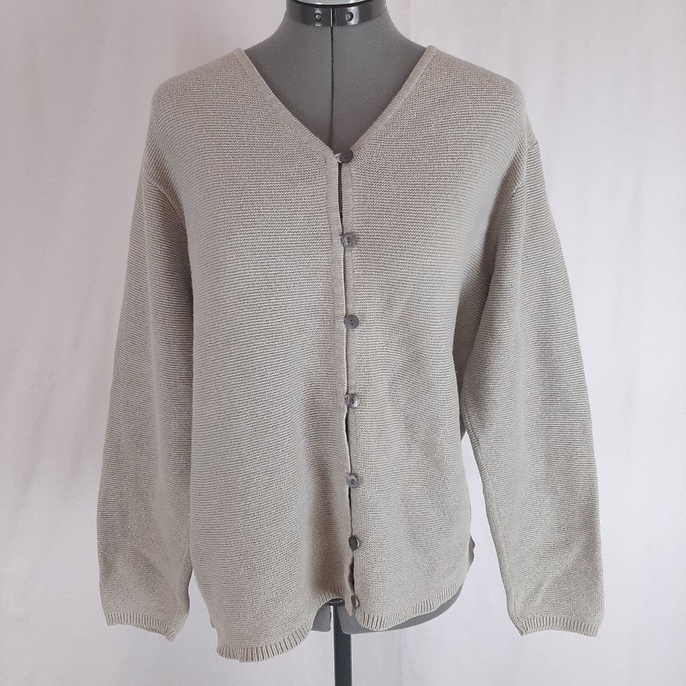L.L. Bean Women's Cardigan - Light Gray